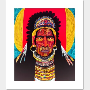 Indian chief. Posters and Art